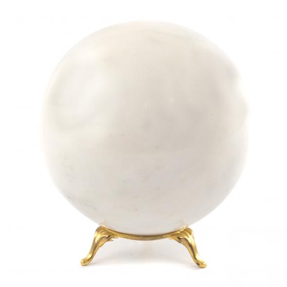 Шар 10 см из белого мрамора 121565