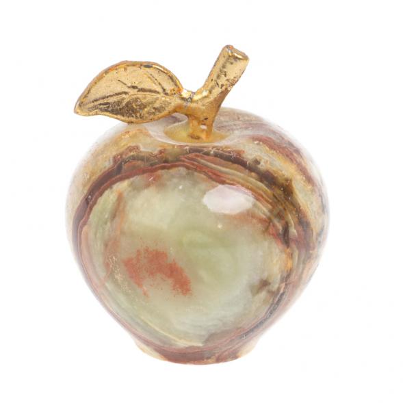Сувенир &amp;quot;Яблоко&amp;quot; 3,2х4 см (1,25) оникс коричнево-зеленый 122071