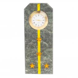 Часы &amp;quot;Погон капитан таможни&amp;quot; камень змеевик