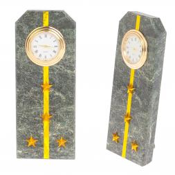 Часы &amp;quot;Погон капитан таможни&amp;quot; камень змеевик