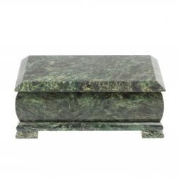 Шкатулка для денег &amp;quot;Купюра&amp;quot; с зеркалом змеевик 19x10x8 см