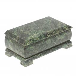 Шкатулка для денег &amp;quot;Купюра&amp;quot; с зеркалом змеевик 19x10x8 см