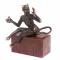Бронзовая статуэтка &amp;quot;Чертик&amp;quot; на подставке из лемезита