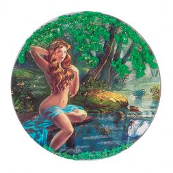 Магнит с рисунком &amp;quot;Купальщица&amp;quot; змеевик