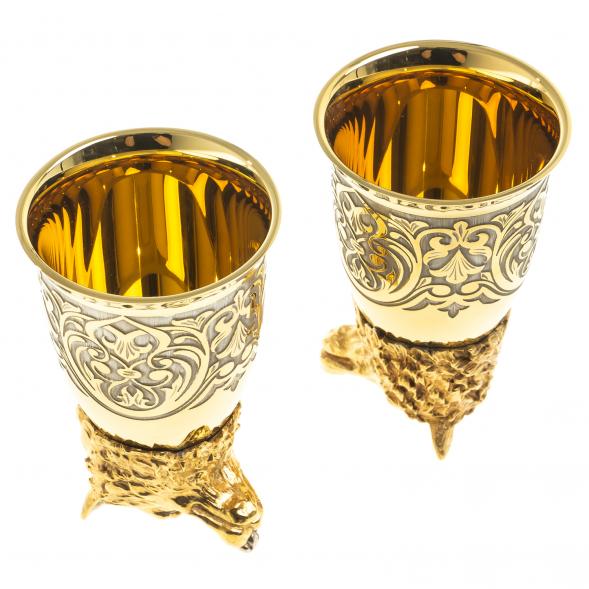 Стопки перевертыши &amp;quot;Волк&amp;quot; 70 мл 2 шт Златоуст 123621