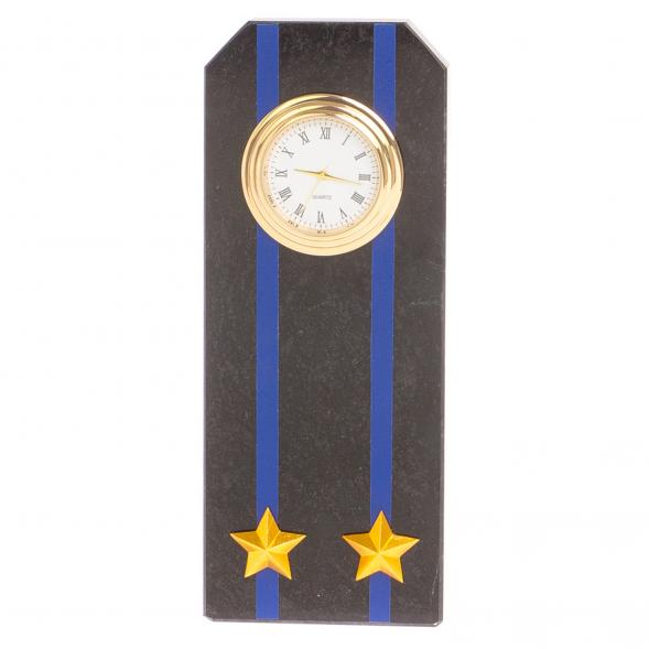 Часы &amp;quot;Погон подполковник Авиации ВМФ&amp;quot; из змеевика 113522