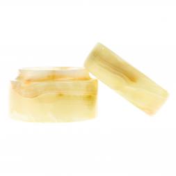 Шкатулка &amp;quot;Пудреница&amp;quot; из оникса 6х6х4,5 см (2,5)