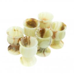 Коньячный набор из оникса в футляре (4х6)