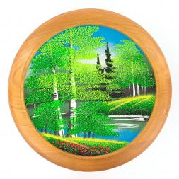 Тарелка декоративная &amp;quot;Лето&amp;quot; 25 см каменная крошка