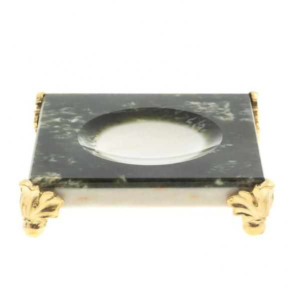 Подставка под шар из нефрита 9,5х9,5х2,5 см 123527