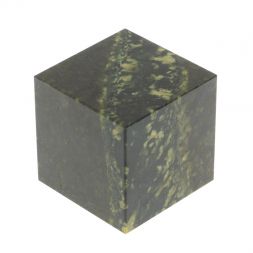 Куб 50 мм темно-зеленый змеевик