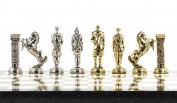 Шахматы настольные &amp;quot;Великая Отечественная война&amp;quot; доска 44х44 см мрамор змеевик