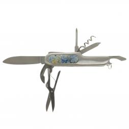 Нож мультитул складной 7 в 1 с камнем кианит