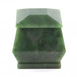 Нефритовая шкатулка &amp;quot;Талисман&amp;quot; 6х6х6,5 см