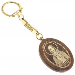 Брелок-оберег с молитвой &amp;quot;Святая Любовь&amp;quot; камень обсидиан