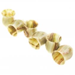 Набор стаканов из оникса в футляре 6,1х7 см (2,5х3) 110 мл 6 шт