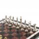 Шахматы из камня &amp;quot;Стаунтон&amp;quot; доска 40х40 см лемезит фигуры металл 124546