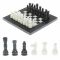 Каменные шахматы "Сувенирные" из мрамора доска 20х20 см