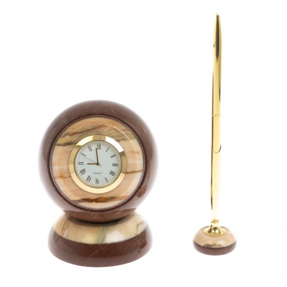 Часы &amp;quot;Шар Антисресс&amp;quot; из лемезита с ручкой 129347