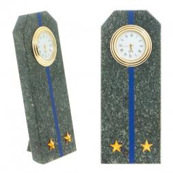 Часы &amp;quot;Погон лейтенант ФСБ, ФСО&amp;quot; камень змеевик