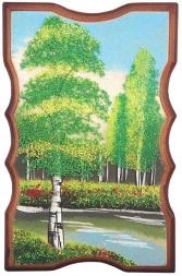 Панно прямоугольное &amp;quot;Лето&amp;quot; 18х12 см каменная крошка