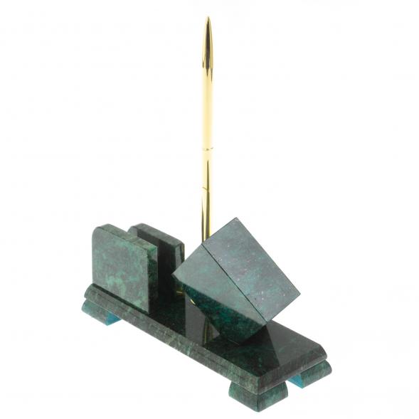 Письменный мини-набор &amp;quot;Кубик&amp;quot; змеевик 113281