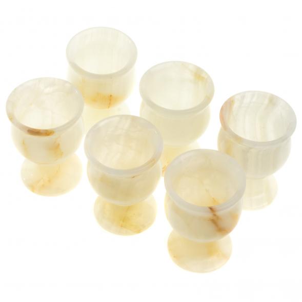 Набор рюмок &amp;quot;Тюльпан&amp;quot; 40 мл из оникса 6шт 5х7см в футляре (2х3) 121933