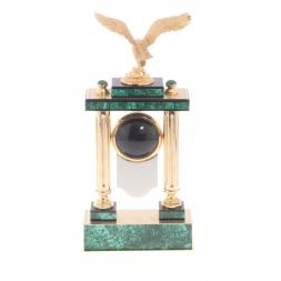 Часы из малахита "Горный орел" Златоуст