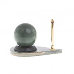 Подставка под ручку с шаром &amp;quot;Антистресс&amp;quot; камень офиокальцит