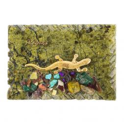 Магнит с прямой ящерицей "Урал" змеевик