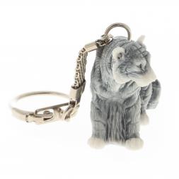 Брелок &amp;quot;Сидящий тигр&amp;quot; из мрамолита