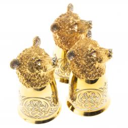 Стопки перевертыши &amp;quot;Медведь&amp;quot; 60 мл 3 шт Златоуст