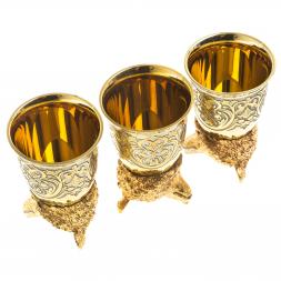 Стопки перевертыши &amp;quot;Медведь&amp;quot; 60 мл 3 шт Златоуст