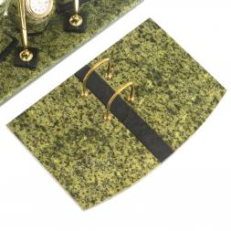 Настольный набор из натурального змеевика &amp;quot;Шар&amp;quot;