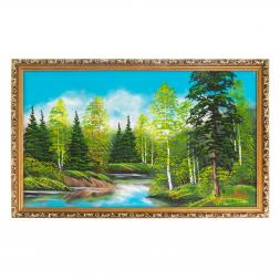 Картина &amp;quot;Летний пейзаж&amp;quot; багет №8 50х80 см, каменная крошка