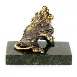 Сувенир статуэтка знак зодиака &amp;quot;Лев&amp;quot; из бронзы и камня