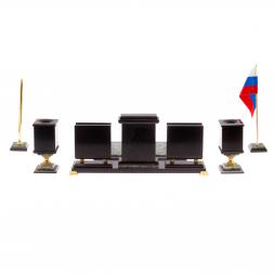 Письменный прибор из нефрита на ножках