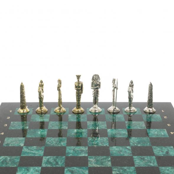 Шахматы сувенирные &amp;quot;Древний Египет&amp;quot; доска 40х40 см шабровский змеевик 127269