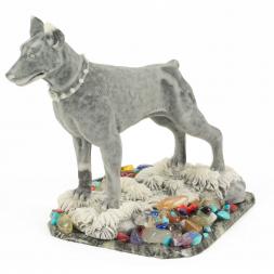 Сувенир "Доберман" из мрамолита