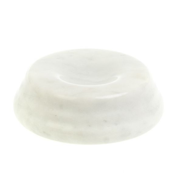 Подставка под шар из белого мрамора 10х10х3см 127507
