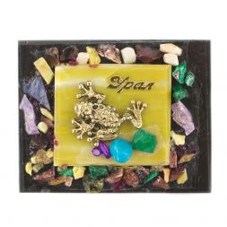 Магнит с лягушкой "Урал" змеевик