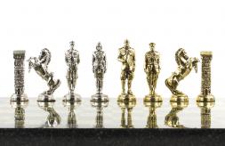 Шахматы &amp;quot;Великая Отечественная война&amp;quot; 44х44 см камень змеевик