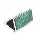Карманная визитница из камня малахит цвет серебро 121290