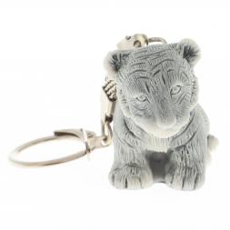 Брелок &amp;quot;Тигренок сидит&amp;quot; из мрамолита