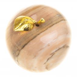 Сувенир "Яблоко" большое камень мрамор 8,5х9,5 см