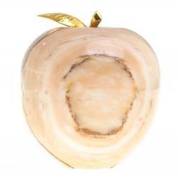 Сувенир "Яблоко" большое камень мрамор 8,5х9,5 см