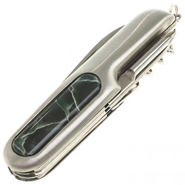 Нож мультитул складной 7 в 1 с камнем офит 124058