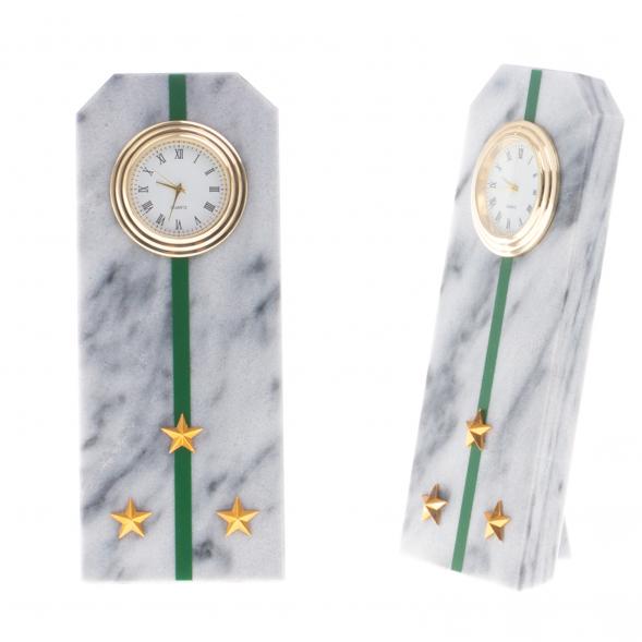 Часы &amp;quot;Погон старший лейтенант ПС ФСБ&amp;quot; из мрамора 124472