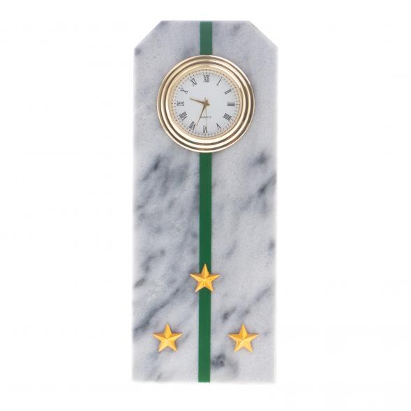 Часы &amp;quot;Погон старший лейтенант ПС ФСБ&amp;quot; из мрамора 124472