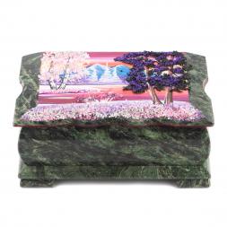 Шкатулка с расписной крышкой &amp;quot;Зимний пейзаж&amp;quot; 17х12х7,5 см